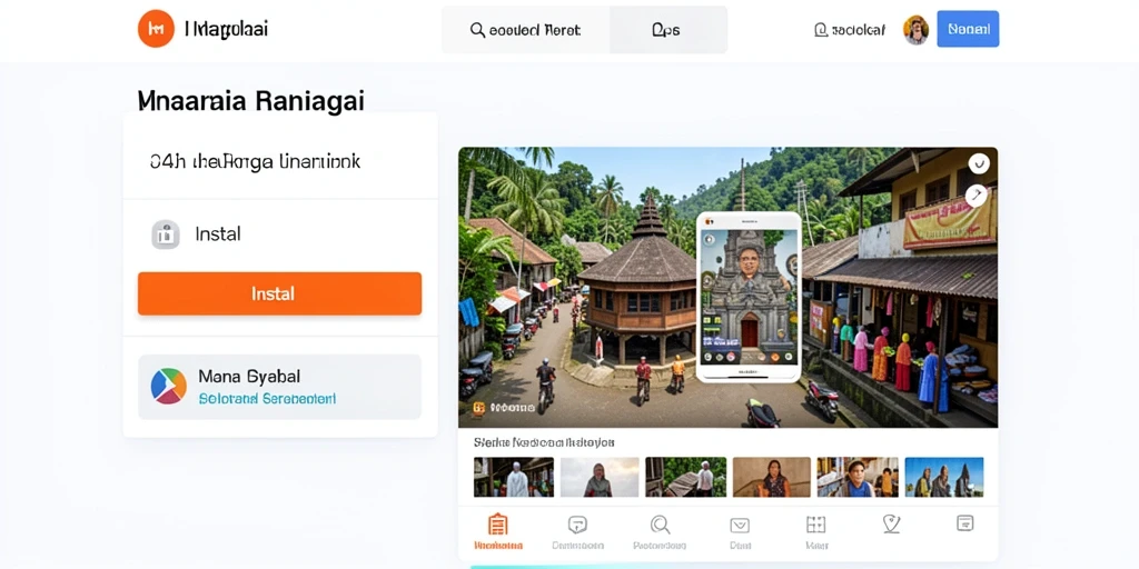Tampilan awal yang menarik dan intuitif.